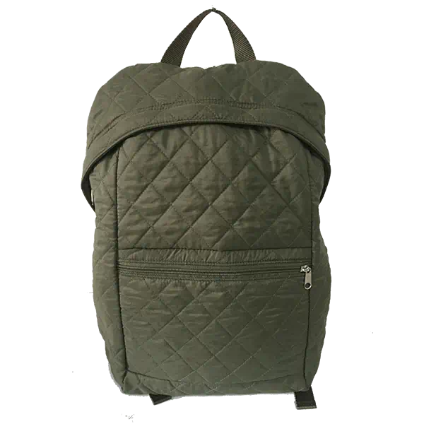 Quilting pongee backpack