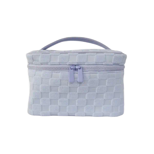 Estuche de maquillaje jacquard macarrón para niñas, estuche para cosméticos, estuche para tren