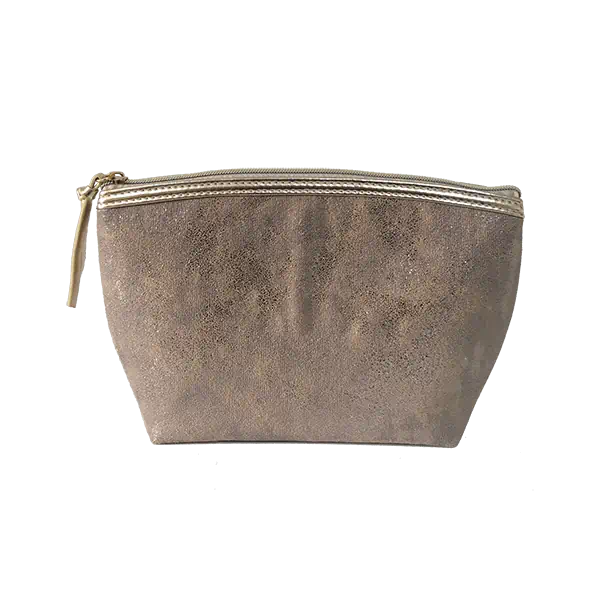 «Горячая распродажа» косметичка из ткани с металлическим эффектом