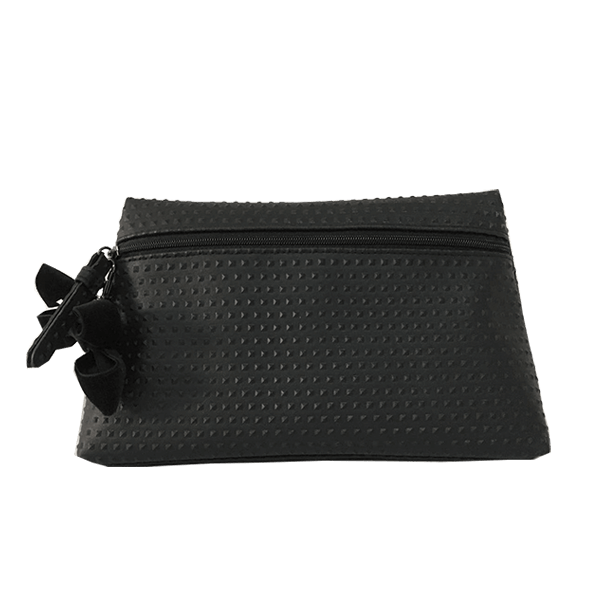 sac cosmétique à texture renflée