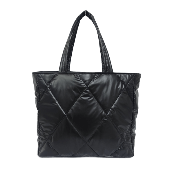 Quilting-Polyester-shiny-fabric-tote-handbag_1