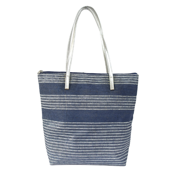 women-cotton-stripe-pvc-handle-tote-handbag_1