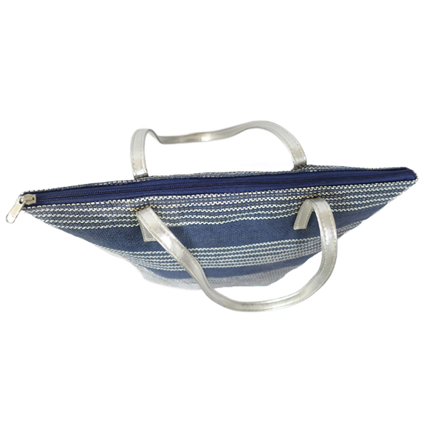 women-cotton-stripe-pvc-handle-tote-handbag_4